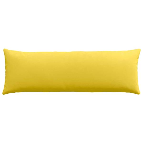 Grote foto vidaxl sofa kussens 2 pcs lichtgeel 120 x 40 cm stof huis en inrichting woningdecoratie