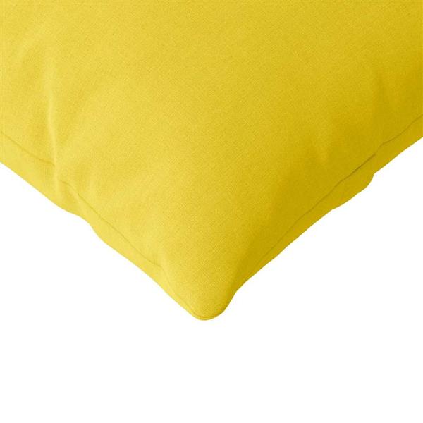 Grote foto vidaxl sofa kussens 2 pcs lichtgeel 120 x 40 cm stof huis en inrichting woningdecoratie