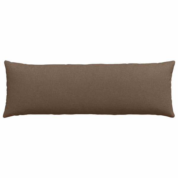 Grote foto vidaxl sofa kussens 2 pcs bruin 120 x 40 cm stof huis en inrichting woningdecoratie