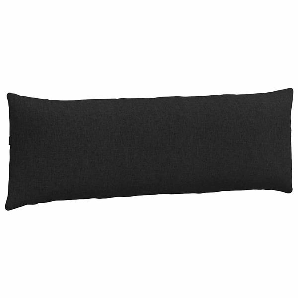 Grote foto vidaxl sofa kussens 2 pcs zwart 120 x 40 cm stof huis en inrichting woningdecoratie