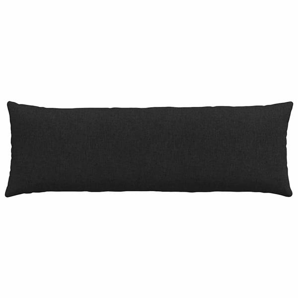 Grote foto vidaxl sofa kussens 2 pcs zwart 120 x 40 cm stof huis en inrichting woningdecoratie
