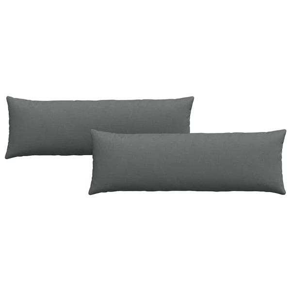 Grote foto vidaxl sofa kussens 2 pcs donkergrijs 120 x 40 cm stof huis en inrichting woningdecoratie