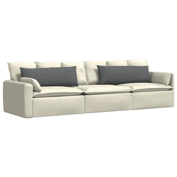 Grote foto vidaxl sofa kussens 2 pcs donkergrijs 120 x 40 cm stof huis en inrichting woningdecoratie