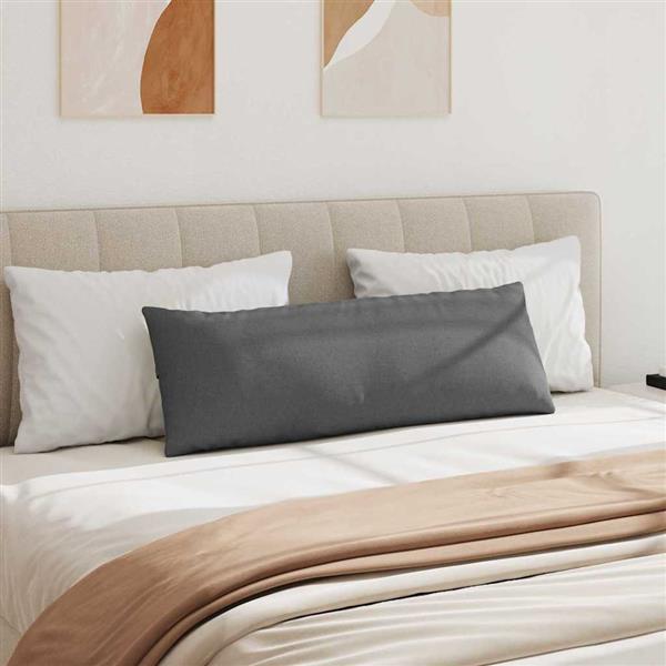 Grote foto vidaxl sofa kussens 2 pcs donkergrijs 120 x 40 cm stof huis en inrichting woningdecoratie