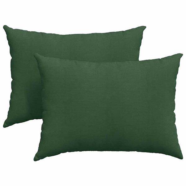 Grote foto vidaxl sofa kussens 2 pcs donkergroen 70 x 50 cm katoen stof huis en inrichting woningdecoratie