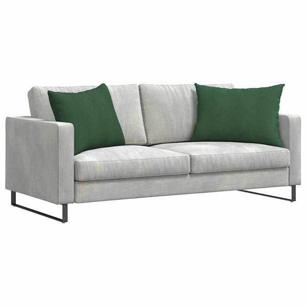 Grote foto vidaxl sofa kussens 2 pcs donkergroen 70 x 50 cm katoen stof huis en inrichting woningdecoratie