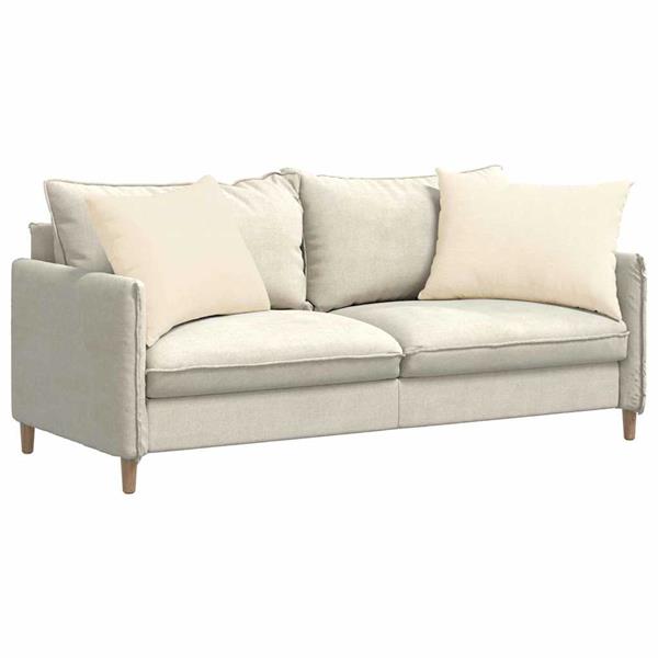 Grote foto vidaxl sofa kussens 2 pcs cr me 70 x 50 cm katoen stof huis en inrichting woningdecoratie