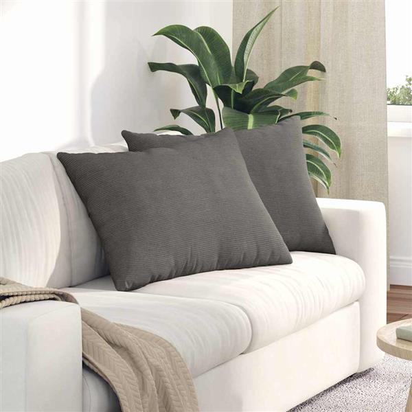 Grote foto vidaxl sofa kussens 2 pcs lichtgrijs 70 x 50 cm katoen stof huis en inrichting woningdecoratie