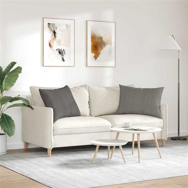 Grote foto vidaxl sofa kussens 2 pcs lichtgrijs 70 x 50 cm katoen stof huis en inrichting woningdecoratie