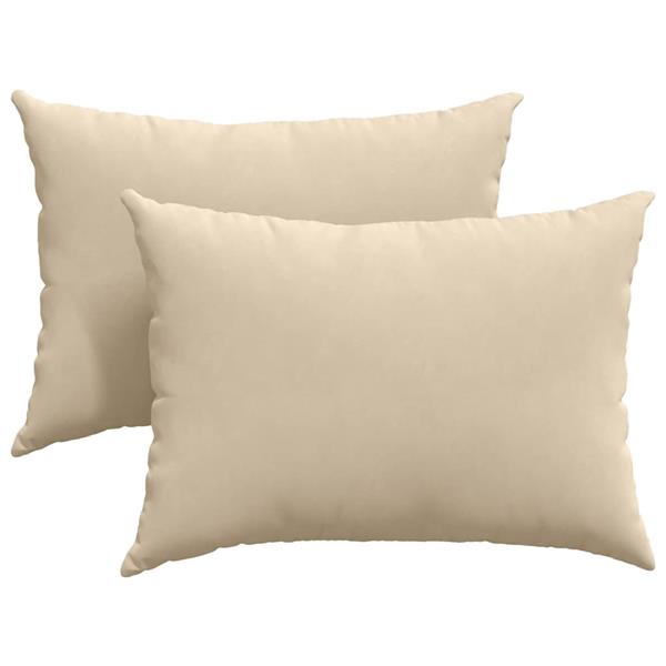 Grote foto vidaxl sofa kussens 2 pcs cr me 70 x 50 cm stof huis en inrichting woningdecoratie