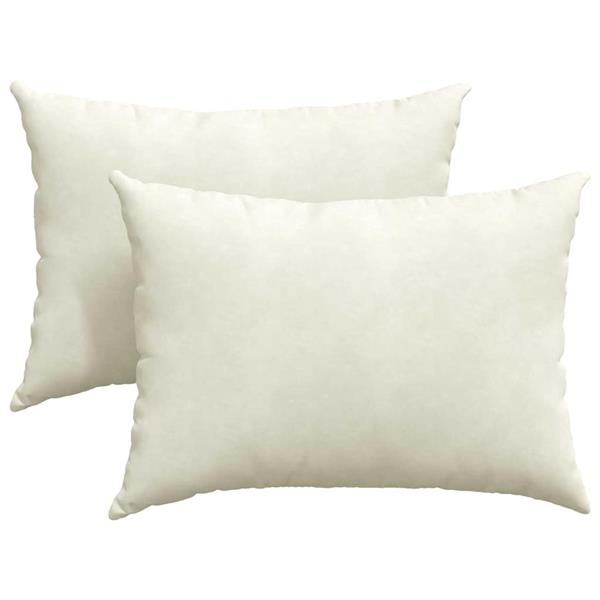 Grote foto vidaxl sofa kussens 2 pcs cr me 70 x 50 cm katoen stof huis en inrichting woningdecoratie