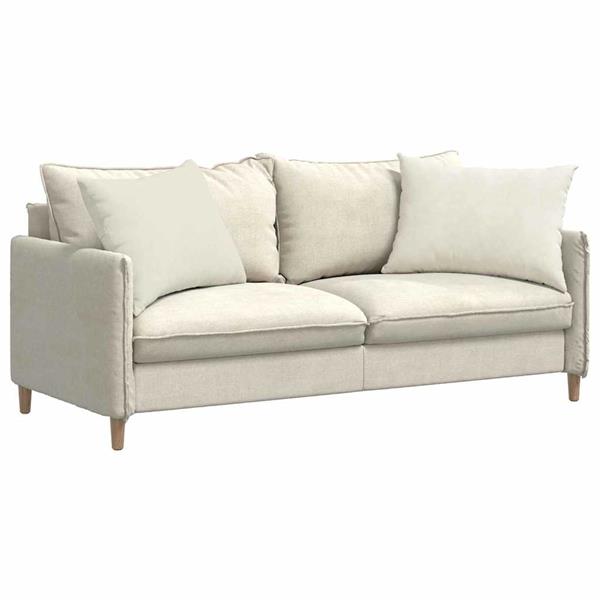 Grote foto vidaxl sofa kussens 2 pcs cr me 70 x 50 cm katoen stof huis en inrichting woningdecoratie