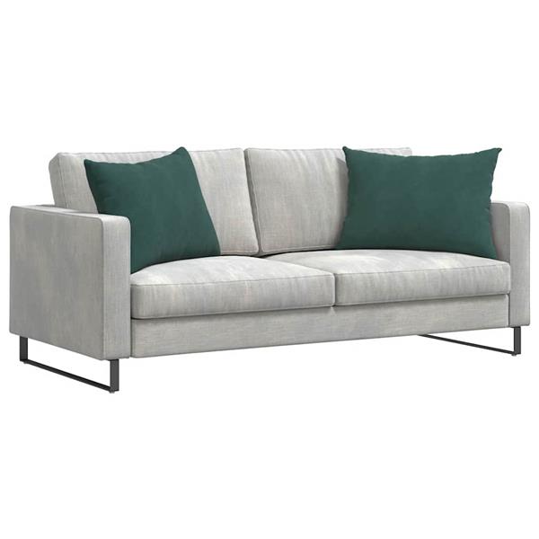 Grote foto vidaxl sofa kussens 2 pcs donkergroen 70 x 50 cm katoen stof huis en inrichting woningdecoratie