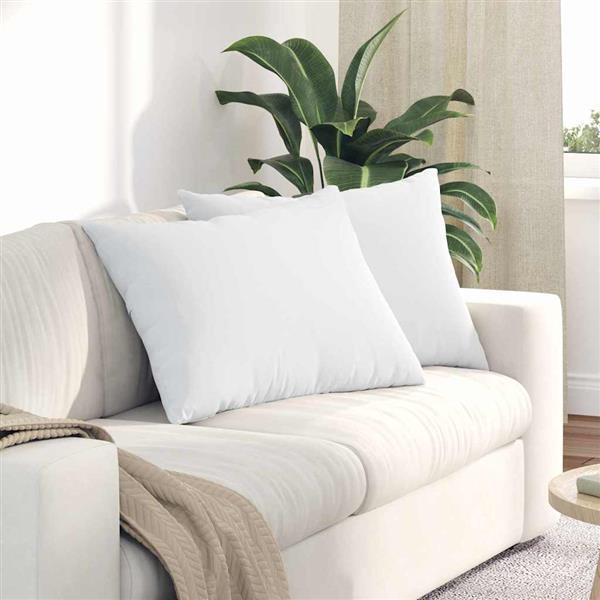 Grote foto vidaxl sofa kussens 2 pcs wit 70 x 50 cm stof huis en inrichting woningdecoratie
