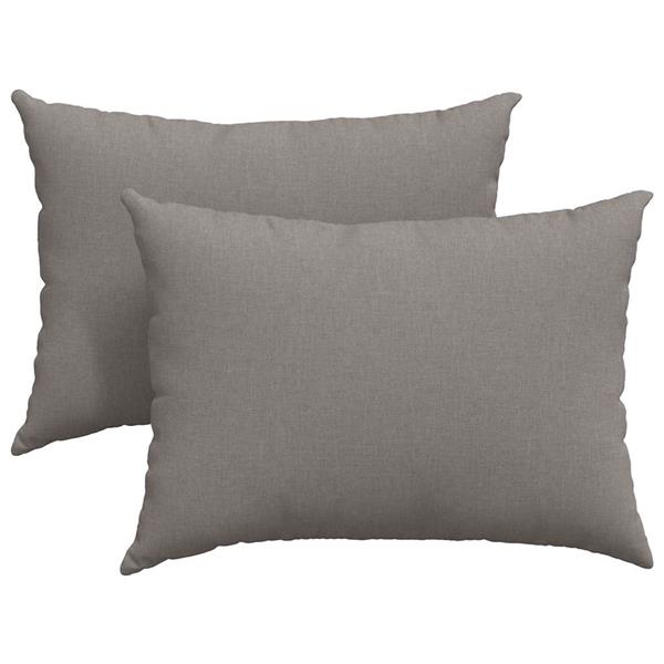 Grote foto vidaxl sofa kussens 2 pcs taupe 70 x 50 cm stof huis en inrichting woningdecoratie