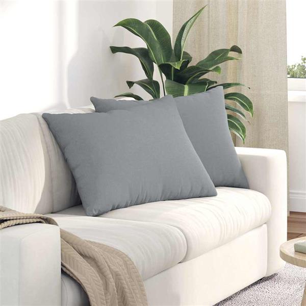 Grote foto vidaxl sofa kussens 2 pcs lichtgrijs 70 x 50 cm stof huis en inrichting woningdecoratie