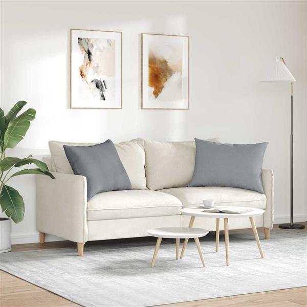 Grote foto vidaxl sofa kussens 2 pcs lichtgrijs 70 x 50 cm stof huis en inrichting woningdecoratie