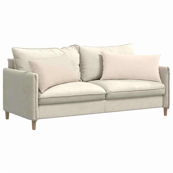 Grote foto vidaxl sofa kussens 2 pcs beige 80 x 40 cm stof huis en inrichting woningdecoratie