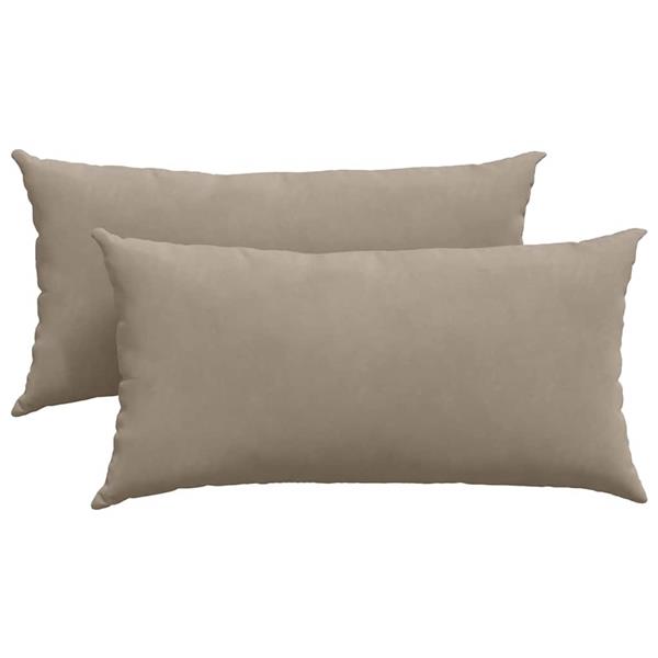 Grote foto vidaxl sofa kussens 2 pcs taupe 80 x 40 cm stof huis en inrichting woningdecoratie