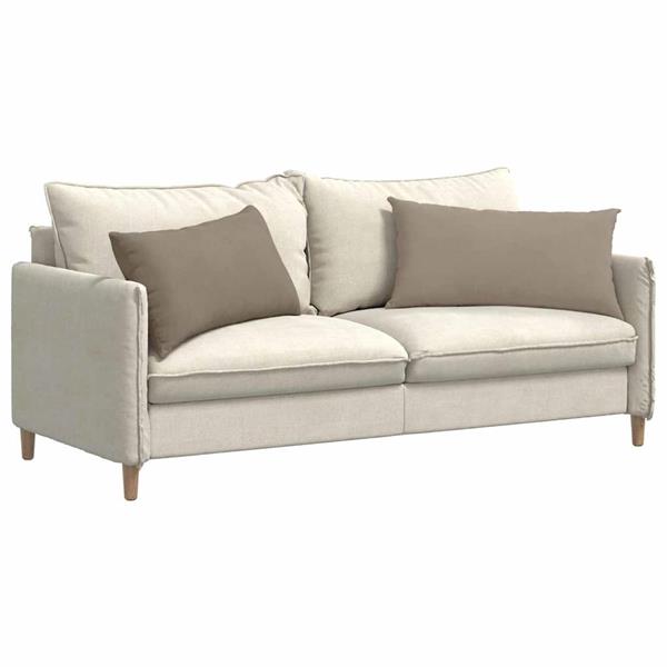 Grote foto vidaxl sofa kussens 2 pcs taupe 80 x 40 cm stof huis en inrichting woningdecoratie