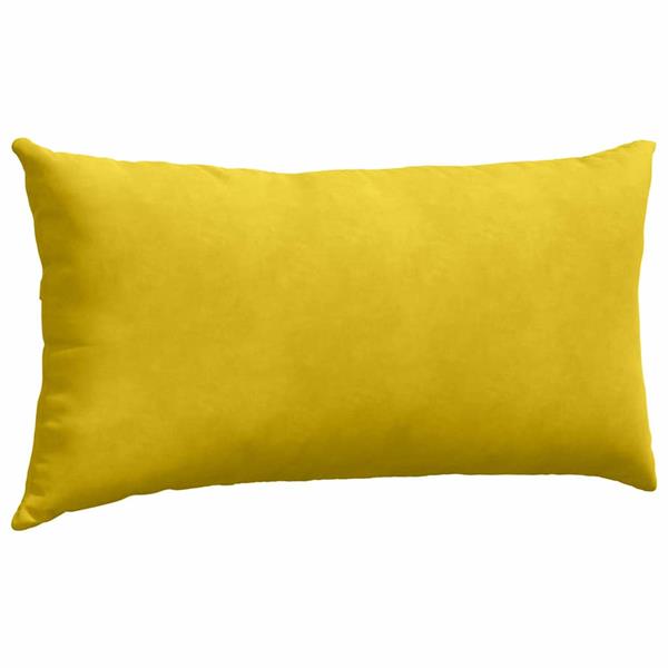 Grote foto vidaxl sofa kussens 2 pcs geel 80 x 40 cm katoen stof huis en inrichting woningdecoratie
