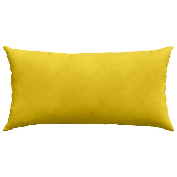 Grote foto vidaxl sofa kussens 2 pcs geel 80 x 40 cm katoen stof huis en inrichting woningdecoratie