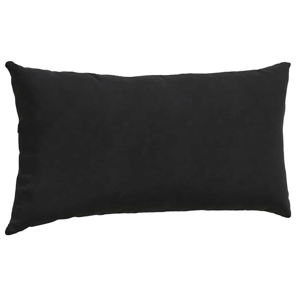 Grote foto vidaxl sofa kussens 2 pcs zwart 80 x 40 cm katoen stof huis en inrichting woningdecoratie