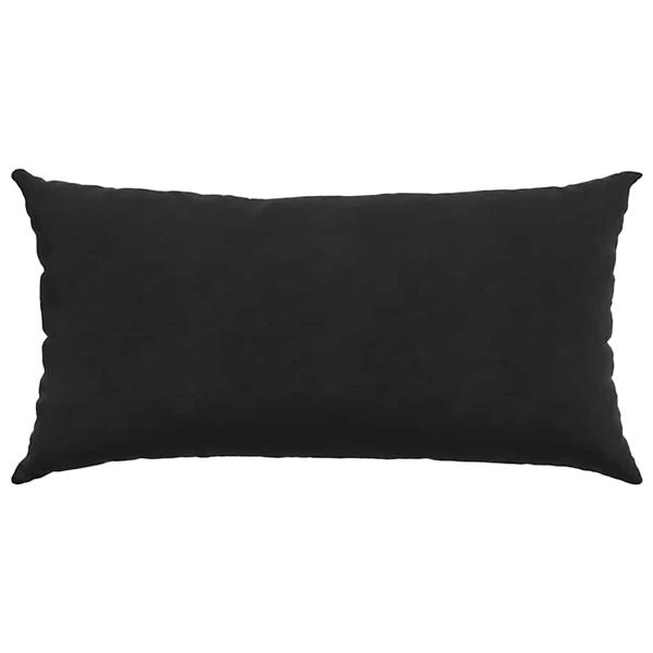 Grote foto vidaxl sofa kussens 2 pcs zwart 80 x 40 cm katoen stof huis en inrichting woningdecoratie