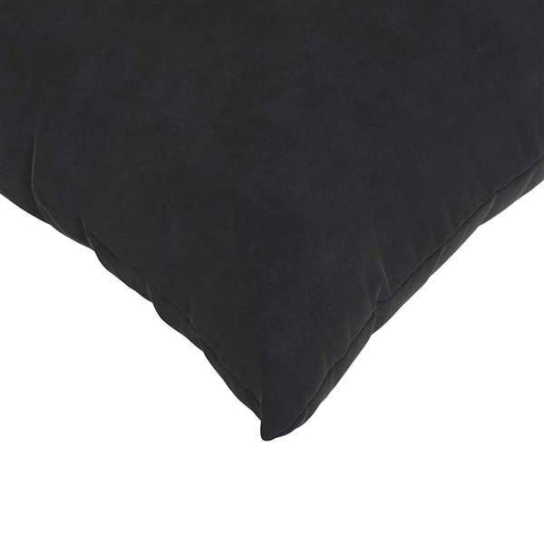 Grote foto vidaxl sofa kussens 2 pcs zwart 80 x 40 cm katoen stof huis en inrichting woningdecoratie