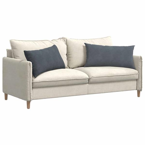 Grote foto vidaxl sofa kussens 2 pcs donkergrijs 80 x 40 cm katoen stof huis en inrichting woningdecoratie