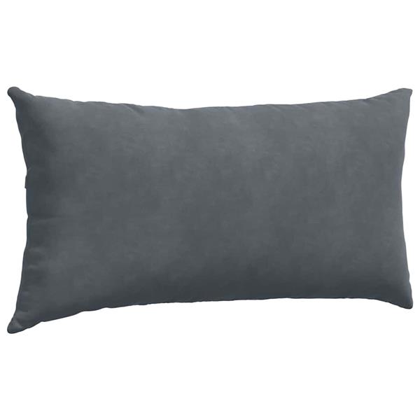 Grote foto vidaxl sofa kussens 2 pcs donkergrijs 80 x 40 cm katoen stof huis en inrichting woningdecoratie