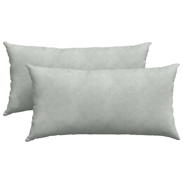 Grote foto vidaxl sofa kussens 2 pcs lichtgrijs 80 x 40 cm katoen stof huis en inrichting woningdecoratie