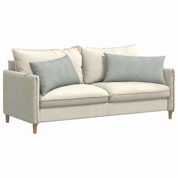 Grote foto vidaxl sofa kussens 2 pcs lichtgrijs 80 x 40 cm katoen stof huis en inrichting woningdecoratie