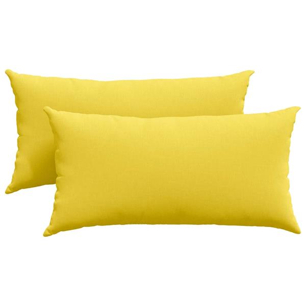 Grote foto vidaxl sofa kussens 2 pcs lichtgeel 80 x 40 cm stof huis en inrichting woningdecoratie