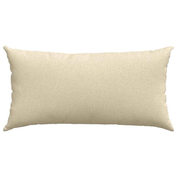 Grote foto vidaxl sofa kussens 2 pcs cr me 80 x 40 cm stof huis en inrichting woningdecoratie