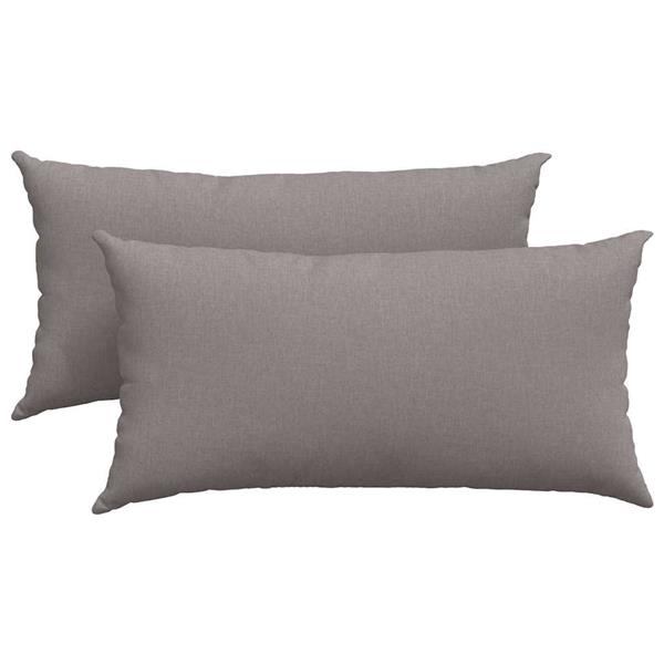 Grote foto vidaxl sofa kussens 2 pcs taupe 80 x 40 cm stof huis en inrichting woningdecoratie