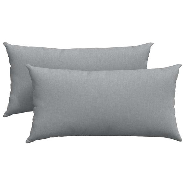 Grote foto vidaxl sofa kussens 2 pcs lichtgrijs 80 x 40 cm stof huis en inrichting woningdecoratie
