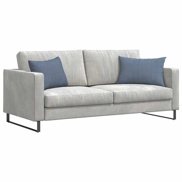 Grote foto vidaxl sofa kussens 2 pcs blauw 60 x 40 cm katoen stof huis en inrichting woningdecoratie