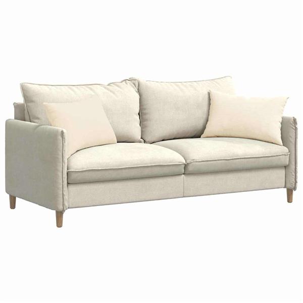 Grote foto vidaxl sofa kussens 2 pcs cr me 60 x 40 cm katoen stof huis en inrichting woningdecoratie