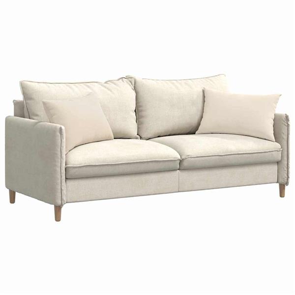 Grote foto vidaxl sofa kussens 2 pcs beige 60 x 40 cm stof huis en inrichting woningdecoratie