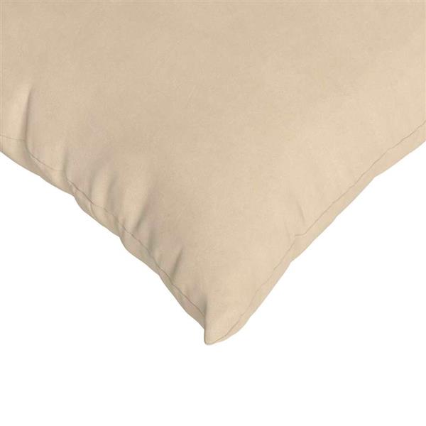 Grote foto vidaxl sofa kussens 2 pcs cr me 60 x 40 cm stof huis en inrichting woningdecoratie