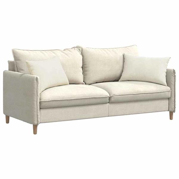 Grote foto vidaxl sofa kussens 2 pcs cr me 60 x 40 cm katoen stof huis en inrichting woningdecoratie