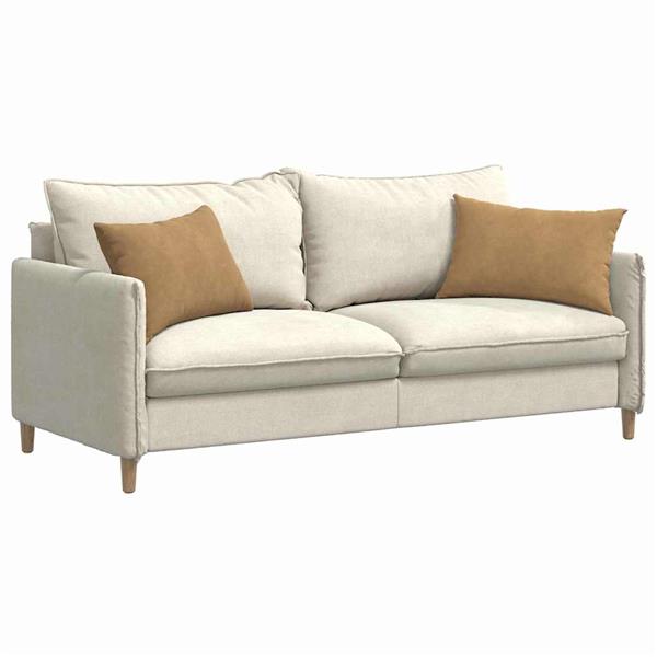 Grote foto vidaxl sofa kussens 2 pcs bruin 60 x 40 cm katoen stof huis en inrichting woningdecoratie