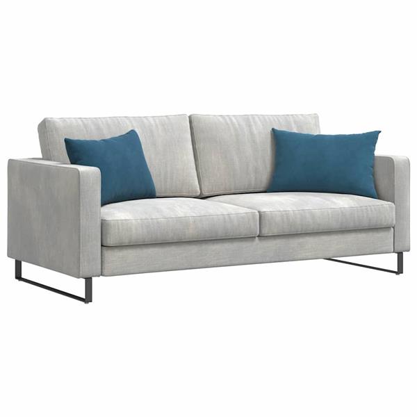 Grote foto vidaxl sofa kussens 2 pcs blauw 60 x 40 cm katoen stof huis en inrichting woningdecoratie