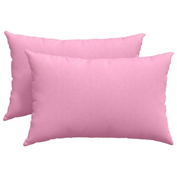 Grote foto vidaxl sofa kussens 2 pcs roze 60 x 40 cm stof huis en inrichting woningdecoratie