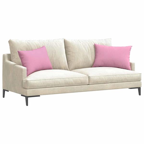 Grote foto vidaxl sofa kussens 2 pcs roze 60 x 40 cm stof huis en inrichting woningdecoratie