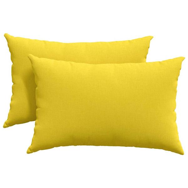 Grote foto vidaxl sofa kussens 2 pcs lichtgeel 60 x 40 cm stof huis en inrichting woningdecoratie