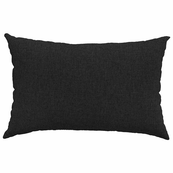 Grote foto vidaxl sofa kussens 2 pcs zwart 60 x 40 cm stof huis en inrichting woningdecoratie