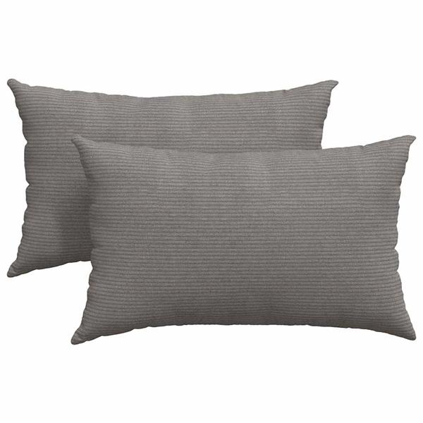 Grote foto vidaxl sofa kussens 2 pcs lichtgrijs 50 x 30 cm katoen stof huis en inrichting woningdecoratie