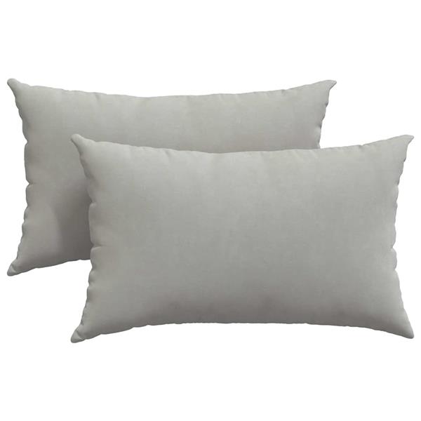 Grote foto vidaxl sofa kussens 2 pcs lichtgrijs 50 x 30 cm stof huis en inrichting woningdecoratie